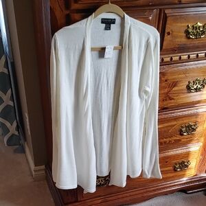 Nwt Forever 21 Ivory Open-Front Cardigan/Sweater Size Xl